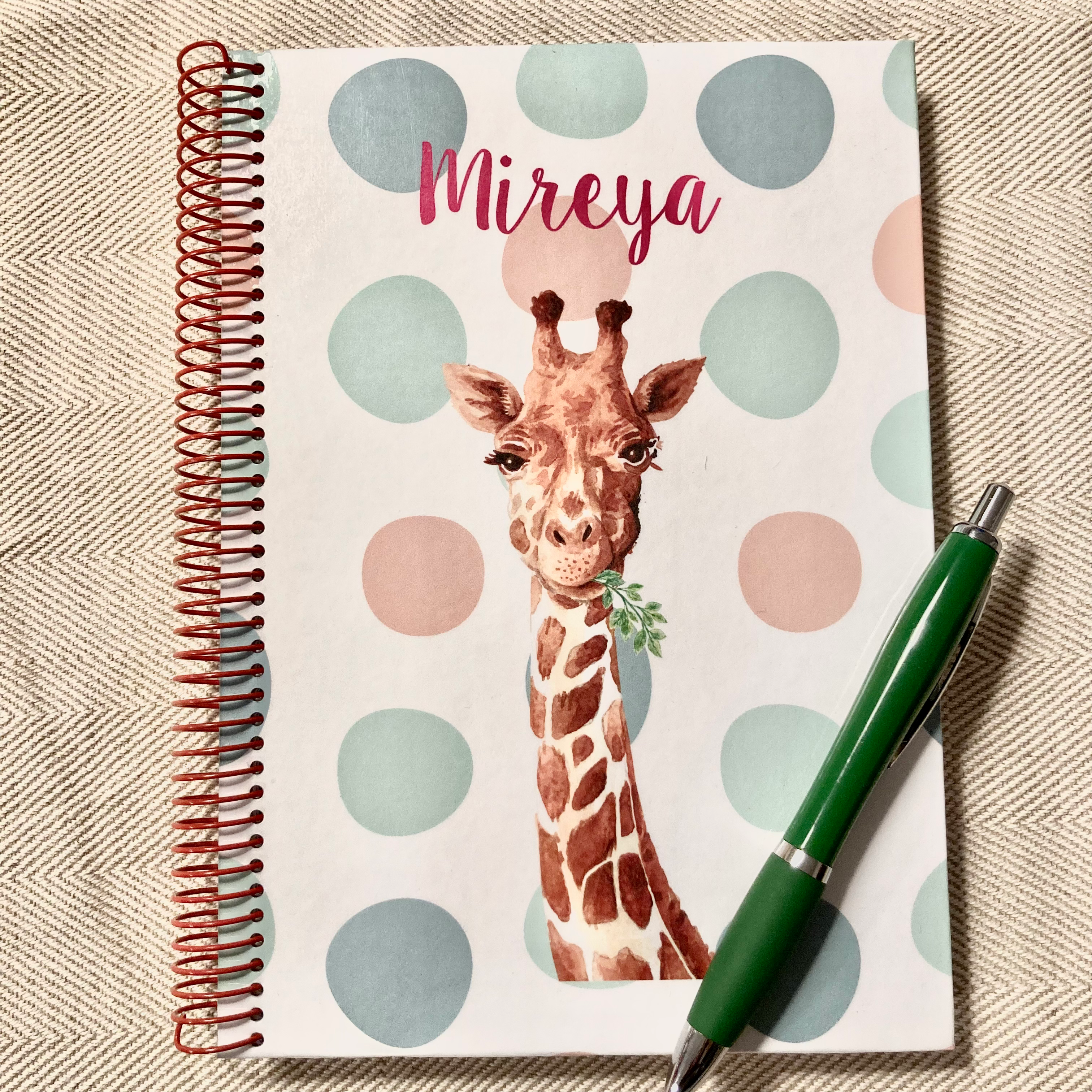 Cuaderno jirafa